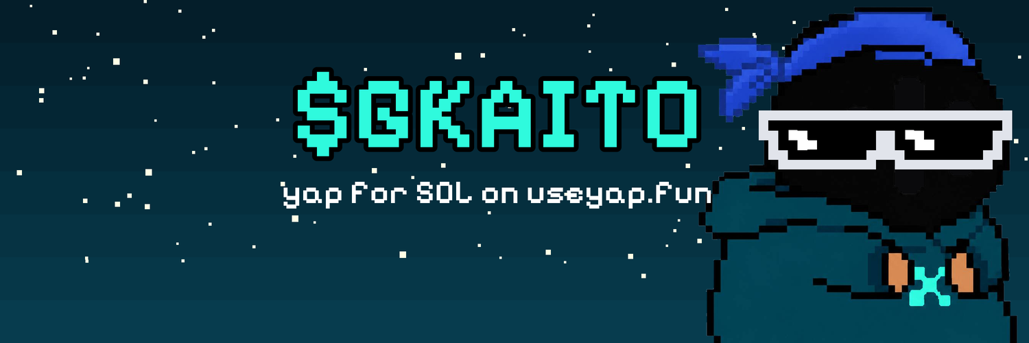 Banner: $GKAITO, yap for SOL on useyap.fun
